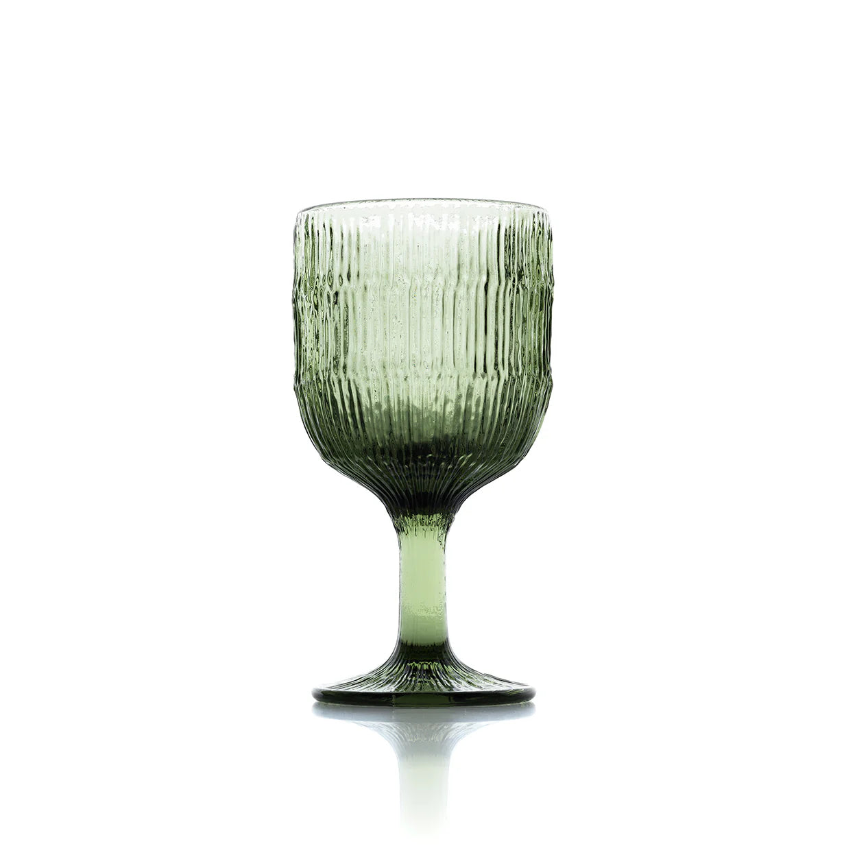 The Moss Ripple Wine Glass
