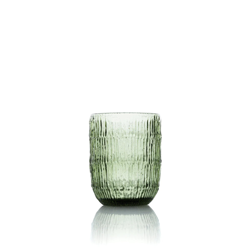 The Moss Ripple Water Glass