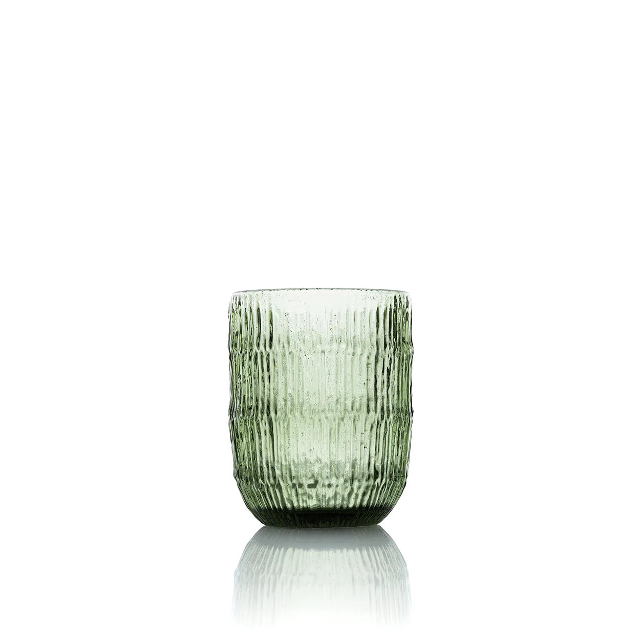 The Moss Ripple Water Glass