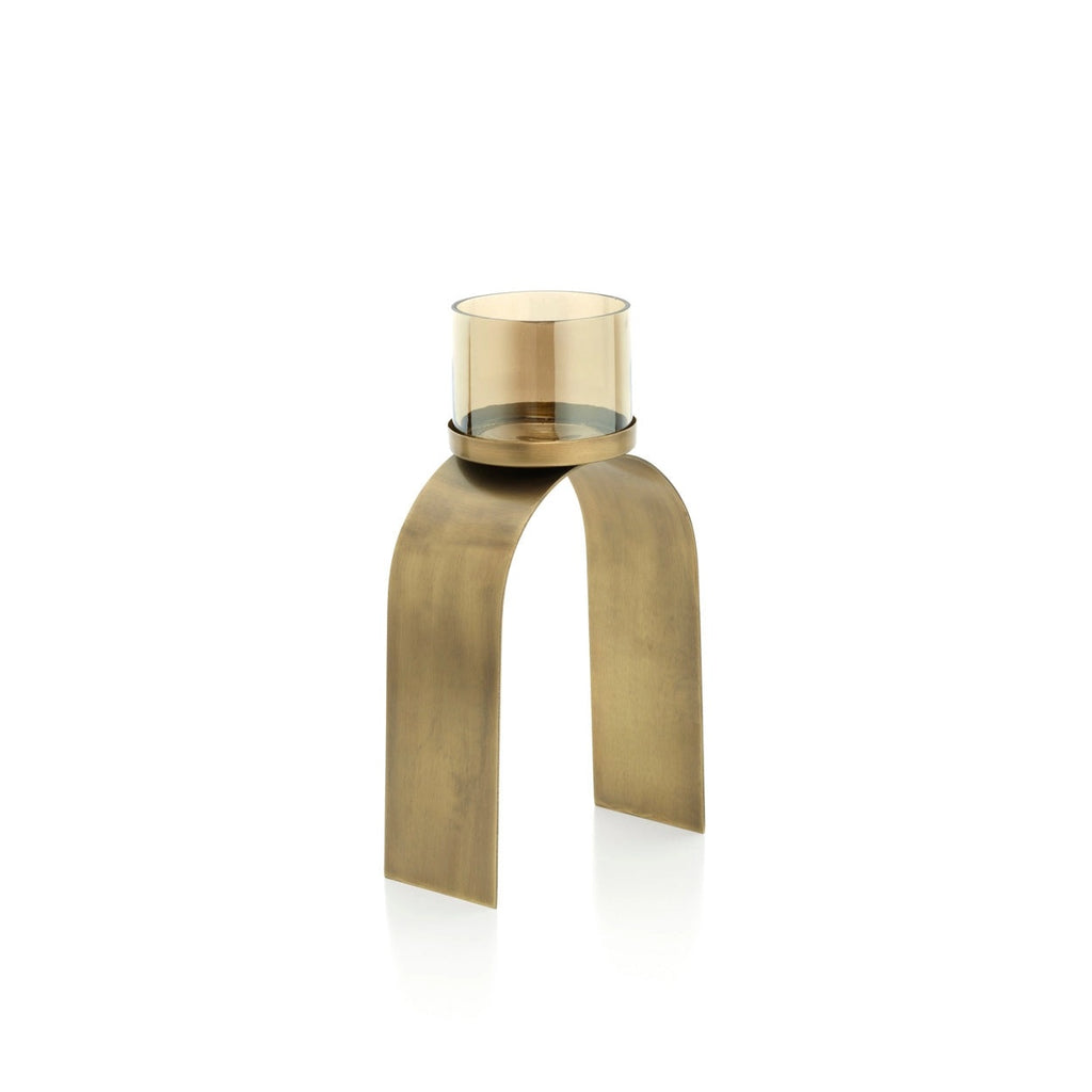 The Bow Glow T-Light Holder - Gold - SET/2