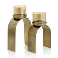 The Bow Glow T-Light Holder - Gold - SET/2